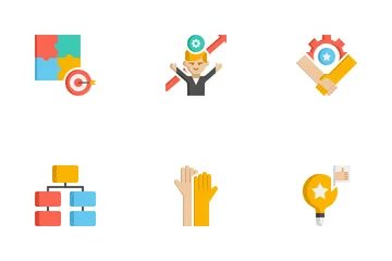 Organization And Teamwork Icon Pack