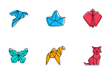 Origami Pacote de Ícones