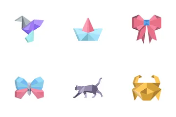 Origami Pacote de Ícones