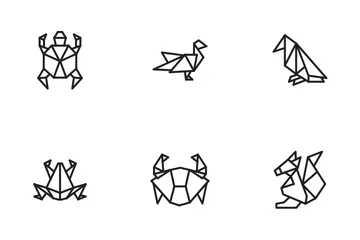Origami Animal Icon Pack