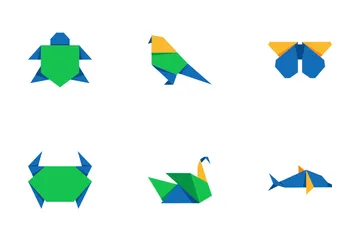 Origami Paper Art Icon Pack