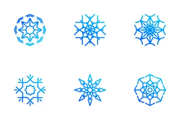 Ornamental Snowflakes Icon Pack