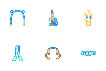 Orthodontist Accessories Retainer Icon Pack