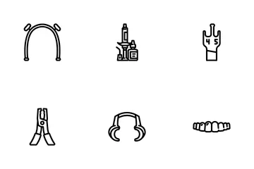 Orthodontist Accessories Retainer Icon Pack
