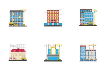 Orthogonal Buildings Icon Pack