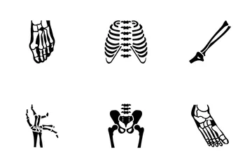 Ortopedico e colonna vertebrale Icon Pack