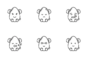 Osterei-Emoji Symbolpack