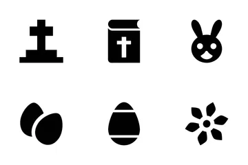 Ostern-Vektor-Icons Symbolpack