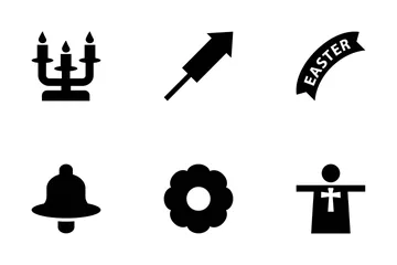 Ostern-Vektor-Icons Symbolpack