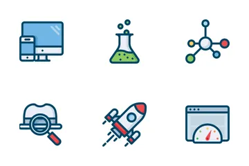 Otimização de mecanismos de pesquisa (SEO) Pacote de Ícones