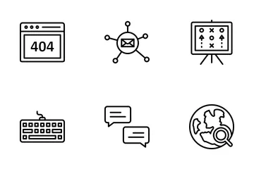 Otimização Web Pacote de Ícones