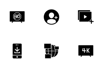 OTT Media Service Icon Pack