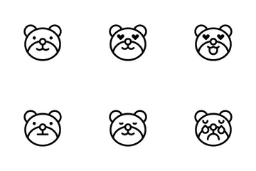 Ours Emoji Pack d'Icônes