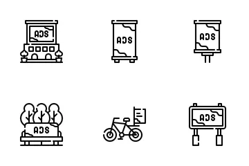 Outdoor Advertising Icon Pack