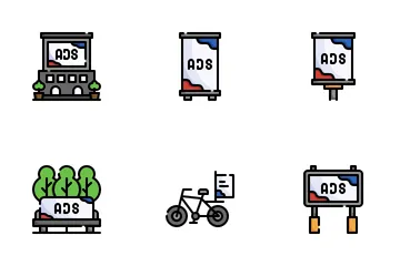 Outdoor Advertising Icon Pack