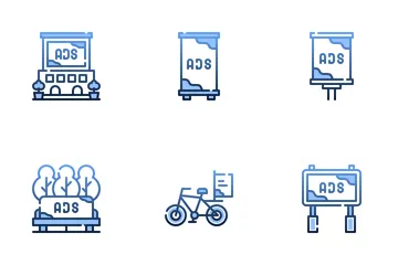 Outdoor Advertising Icon Pack
