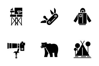 Outdoor And Camping Icon Pack