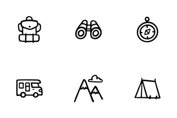 Outdoor And Camping Icon Pack