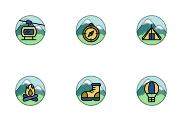 Outdoor And Camping Icon Pack