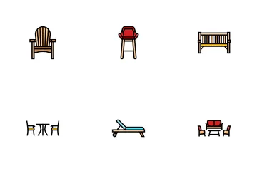 Outdoor Furniture Patio Garden Icon Pack