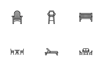 Outdoor Furniture Patio Garden Icon Pack