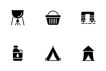 Outdoor Travel And Camping Icon Pack