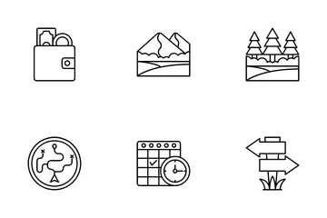 Outdoor Trip Icon Pack