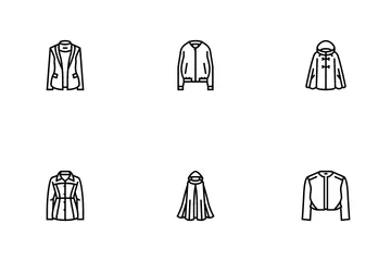 Outerwear Female Clothes Girl Icon Pack