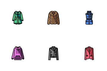 Outerwear Female Clothes Girl Icon Pack