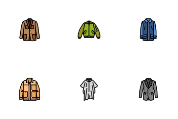 Outerwear Male Clothing Casual Fashion Icon Pack