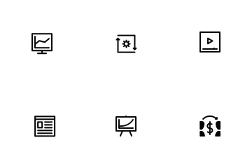 Outline Search Engine Icon Pack