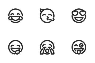 Outline Smiley Icon Pack