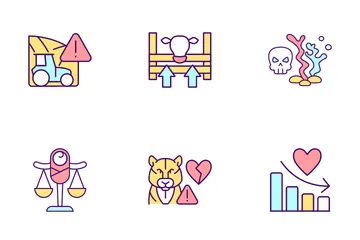 Overpopulation And Overcrowding Icon Pack