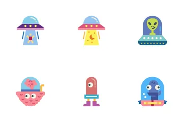 OVNI et extraterrestre Icon Pack