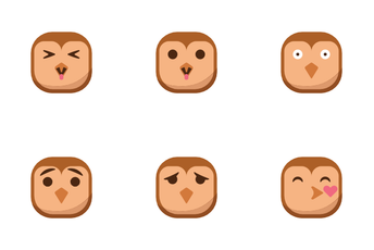 Owl Emojis Icon Pack