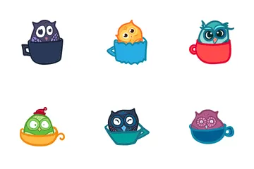 Owl In Cup Vol1 Icon Pack