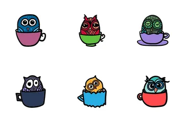 Owl In Cup Vol3 Icon Pack