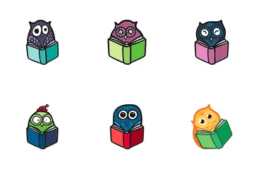 Owl Reading Vol1 Icon Pack