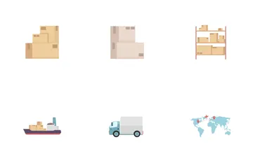 Packages Transportation Icon Pack