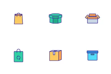 Packaging Box Icon Pack