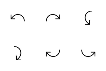 Pacote de flechas. 6 Pacote de Ícones