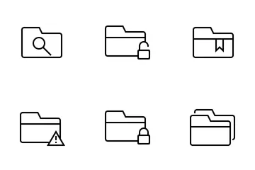 Pacote de ícones de pasta Pacote de Ícones