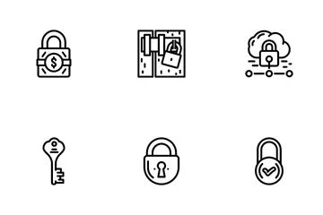 Padlock Lock Safe Password Icon Pack