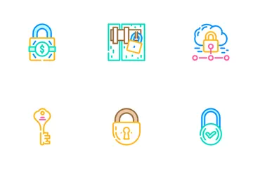 Padlock Lock Safe Password Icon Pack