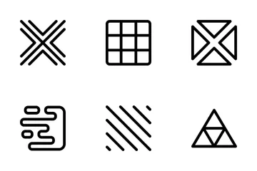 Padrões de forma Pacote de Ícones