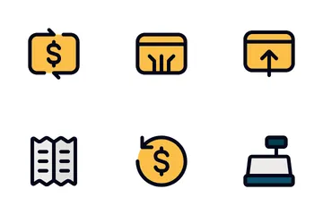 Pagamento Financeiro Pacote de Ícones