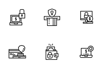 Pagamento seguro Pacote de Ícones