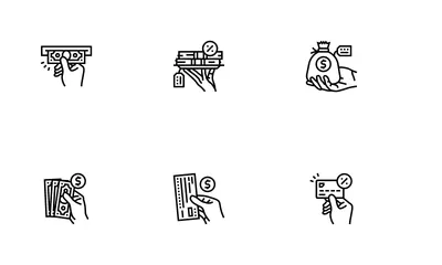 Pago Banco Dinero Finanzas Tarjeta Icon Pack