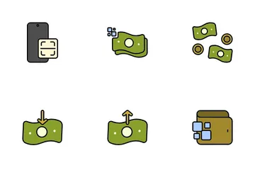 Pago móvil y billetera electrónica Icon Pack