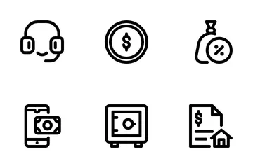 Paiement et financement Icon Pack